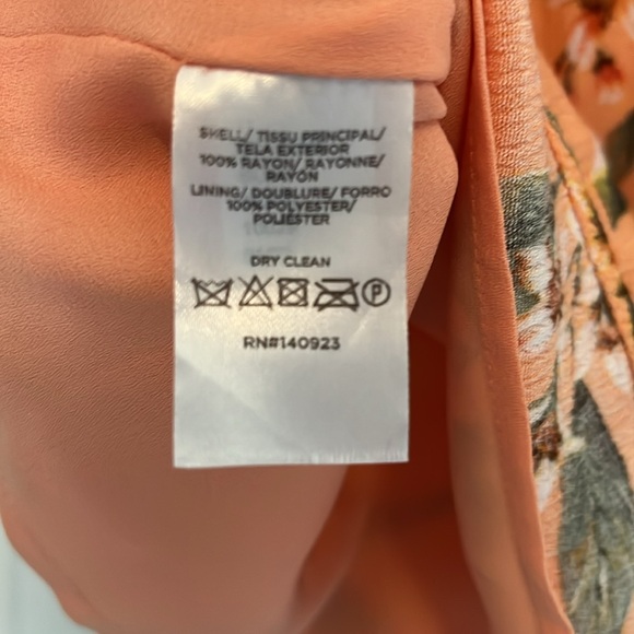 NWOT LOFT orange print top - Picture 4 of 4